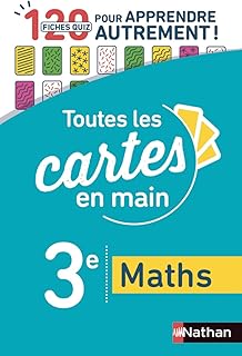 Couverture : Maths 3e - Toutes les cartes en main - Fiches quiz Brevet - Brevet 2027