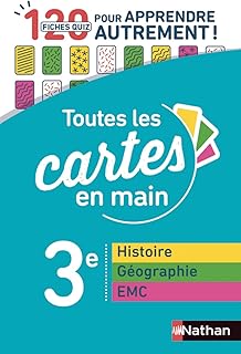 Couverture : Histoire-Géographie - EMC (Enseignement moral et civique) 3e - Toutes les cartes en main - Fiches quiz Brevet - Brevet 2027