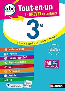 Couverture : ABC du Brevet Tout en un 3e - Toutes les matières de Troisième pour le Brevet 2027 - Mathématiques, Français, Histoire-Géographie-EMC, Physique-Chimie, SVT, Technologie, Anglais, Pix