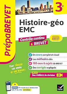 Couverture : Prépabrevet - Histoire-géo EMC 3e - Brevet 2027: cours, méthodes & sujets de brevet corrigés