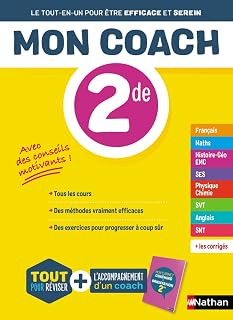 Couverture : Mon coach 2de - Toutes les matières Seconde 2026-2027 - Mathématiques, Physique-Chimie, SVT, SES, Français, Histoire-Géographie, Anglais