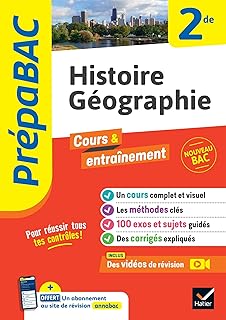 Couverture : Prépabac - Histoire-géographie 2de: cours, méthodes & entraînement (programme de Seconde)